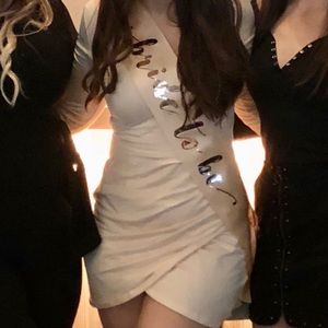 Nasty Gal Peach Bodycon Dress Size Small